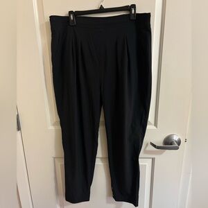 ATHLETA Easy Peasy Snap Ankle Jogger Pant High Rise Stretch Athletic Black, 14